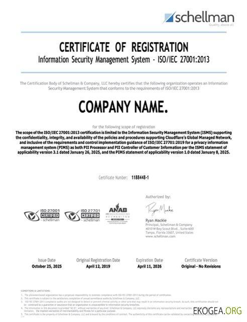 Modèle Word et PDF de certificat d'enregistrement USA Floride, version 2